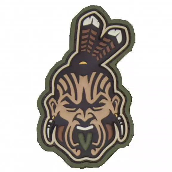 Mil-spec Monkey Tactical Patch With Velcro - Maori Warrior Head 1