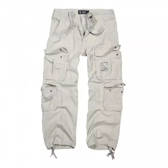 Brandit® Hose aus reiner Vintage-Baumwolle - Old White