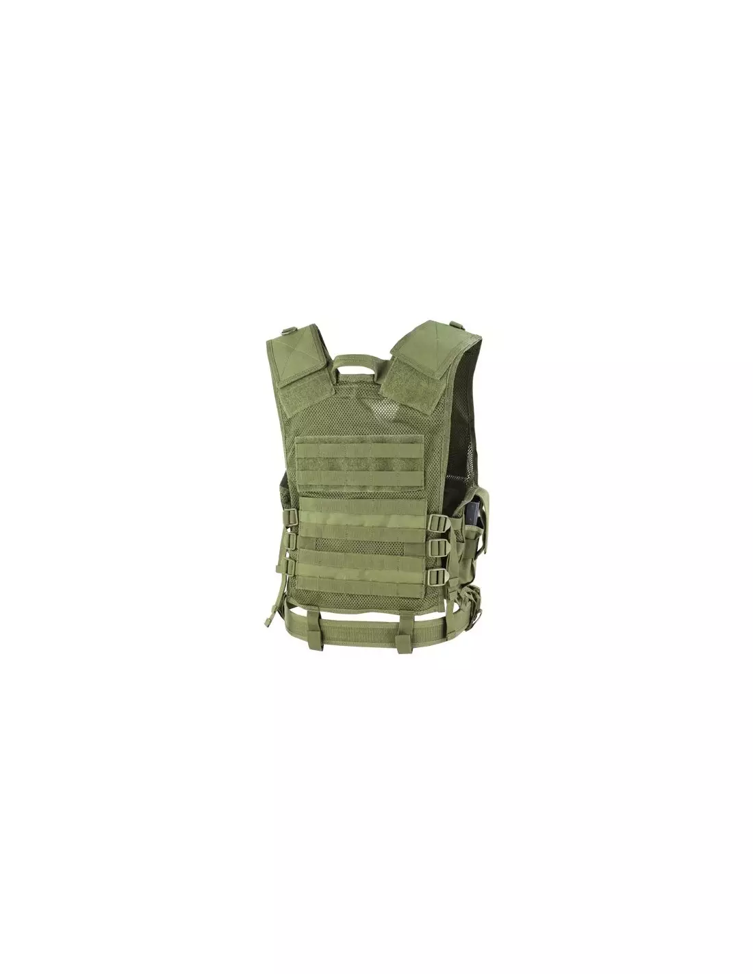 Condor CV-003 Tactical Crossdraw Vest with Battle Belt & Mag Pockets Tan 