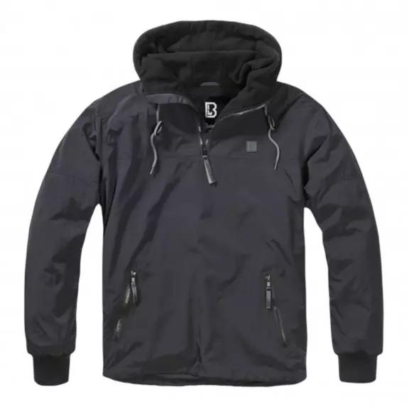 Brandit® Luke Windbreaker Hooded Jacket - Black