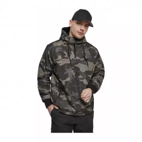 Brandit Luke Windbreaker Tactical Urban Soft Shell Warm Hooded Jacket Dark Camo 