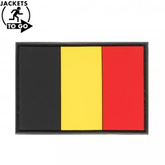 JTG® Belgium Flag Rubber Patch 3D