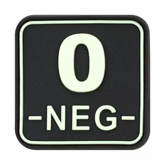 JTG® Bloodtype Square Rubber Patch 3D 0 Rh-