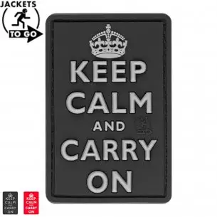 JTG® Keep Calm Rubber Patch 3D