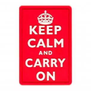 JTG® Keep Calm Rubber Patch 3D