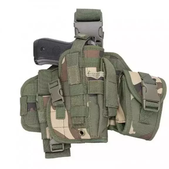 GFC Tactical® Modułowy Panel Udowy Z Kaburą - Woodland