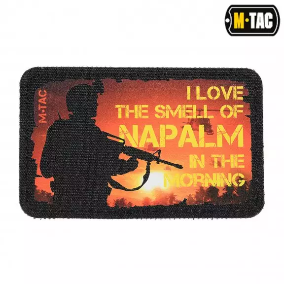 M-Tac® Naszywka Smell of Napalm PVC - Czarny