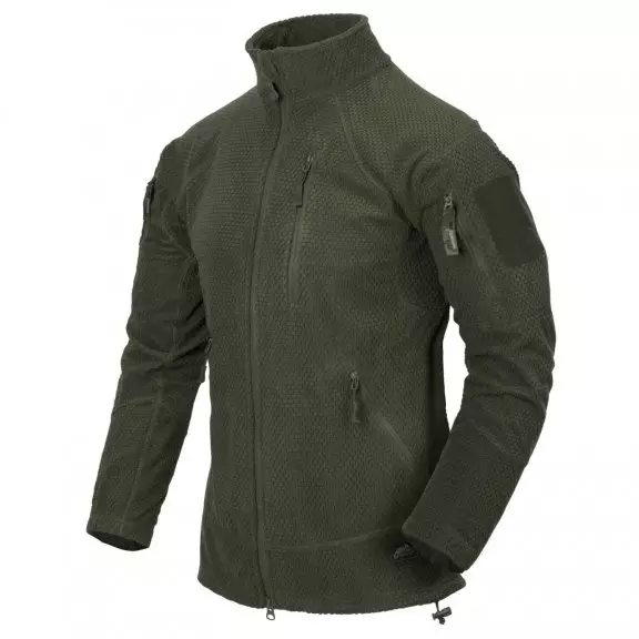 Helikon-Tex® ALPHA TACTICAL Jacket - Grid Fleece - Olive Green