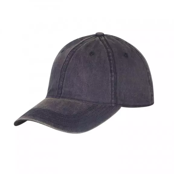 Helikon-Tex Snapback Plain Cap - Dirty Washed Cotton - Dirty Washed Navy