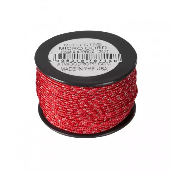 Atwood® Micro Cord Reflective 1.18mm (125 FT) - Red