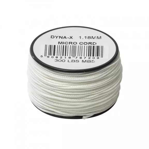 Atwood® Dyna X Mikrokabel 1,18 mm (125 Fuß) - Weiß