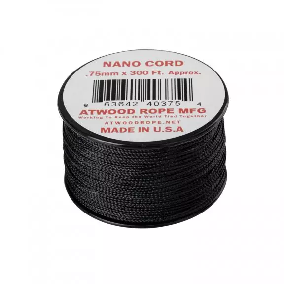 Atwood® Linka Nano Cord (300FT) - Czarny