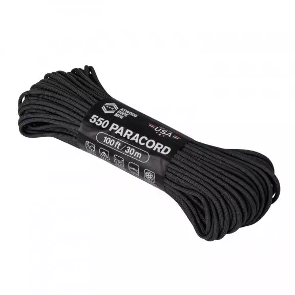 Atwood® 550 Paracord (100FT) - Black