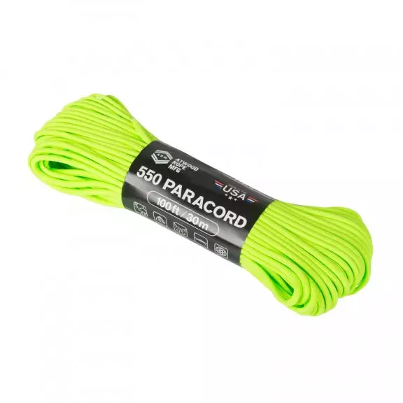 Atwood® Linka 550 Paracord (100FT) - Neon Green