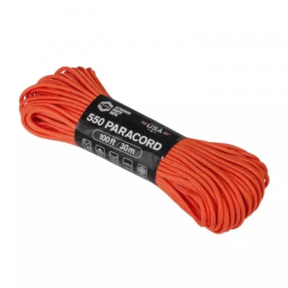 Atwood® Linka 550 Paracord (100FT) - Burnt Orange