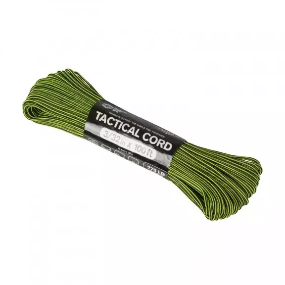 Atwood® Linka Tactical 275 Cord (100FT) - Neon Yellow & Black Stripes