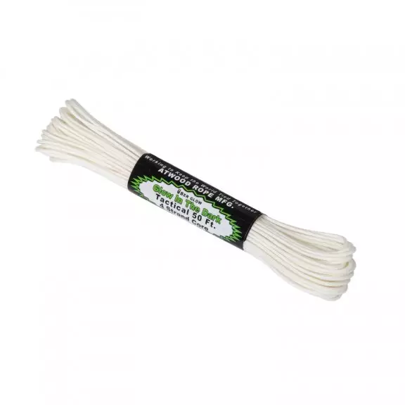 Atwood® Tactical 275 Cord Glow In The Dark (50ft) - White