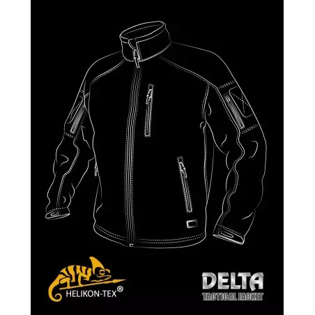 Helikon-Tex® DELTA TACTICAL Jacket - Shark Skin - Black