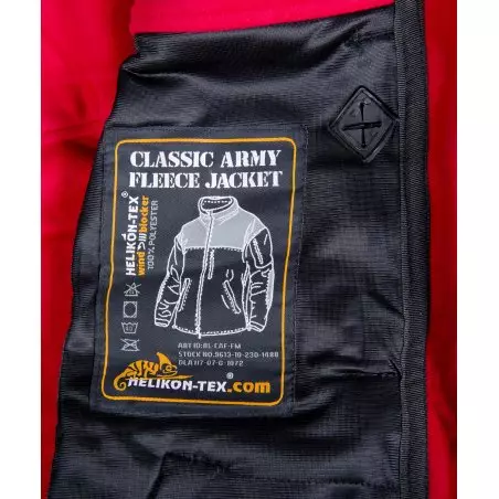Helikon-Tex® CLASSIC ARMY Fleece jacket - Windblocker - Olive Green / Black