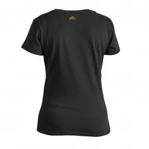 WOMEN'S T-Shirt (Chameleon Heart) - Cotton - Black