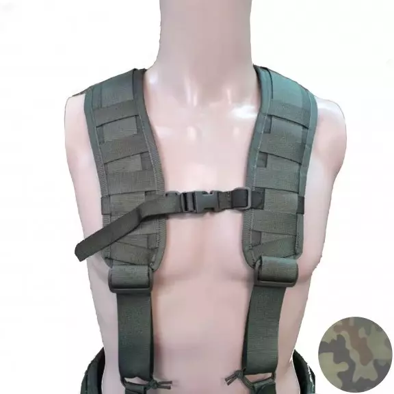 Baribal® Ergonomic Molle Harness For Tactical Belt - PL Woodland