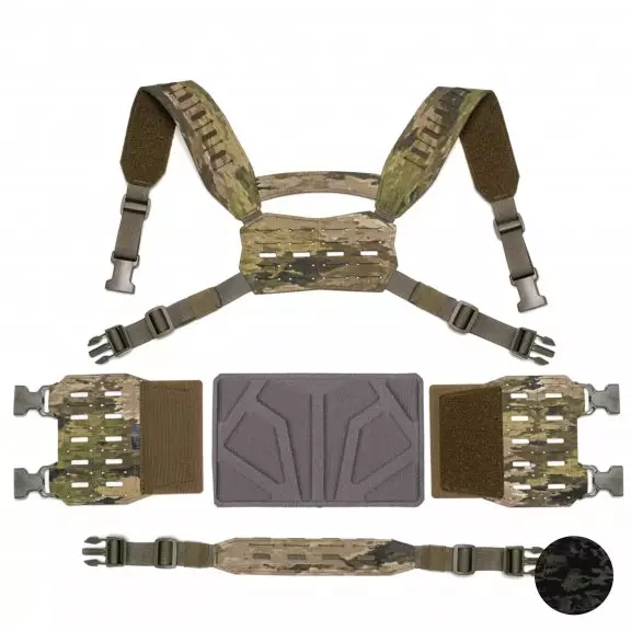 Templars Gear Chest Rig Conversion Kit - Multicam Black