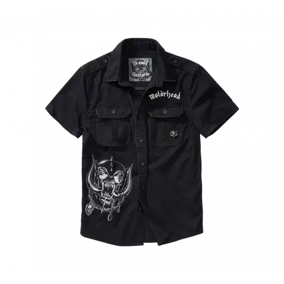 Brandit® Motorhead Vintage Shirt 1/2 Sleeve- Black