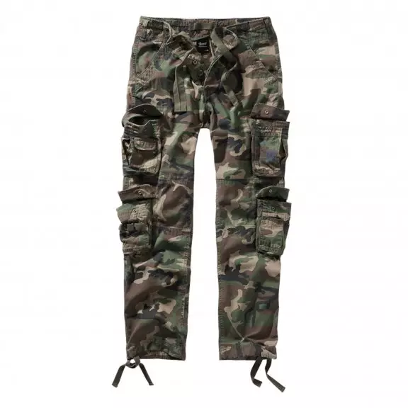Brandit® Spodnie Pure Slim Fit - US Woodland