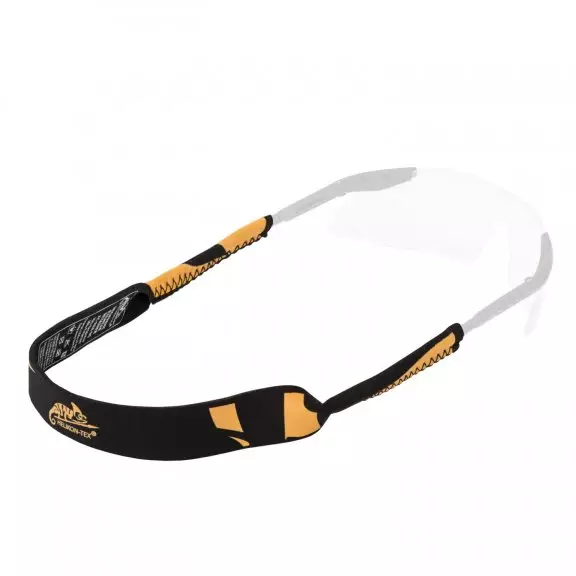Helikon-Tex Neoprene Eyewear Retainer - Black/Orange