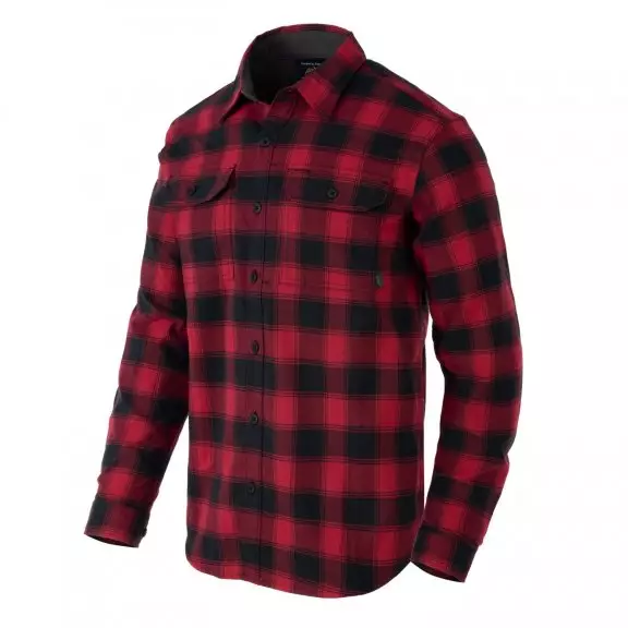 Helikon-Tex Greyman Shirt - Coral Crimson Checkered
