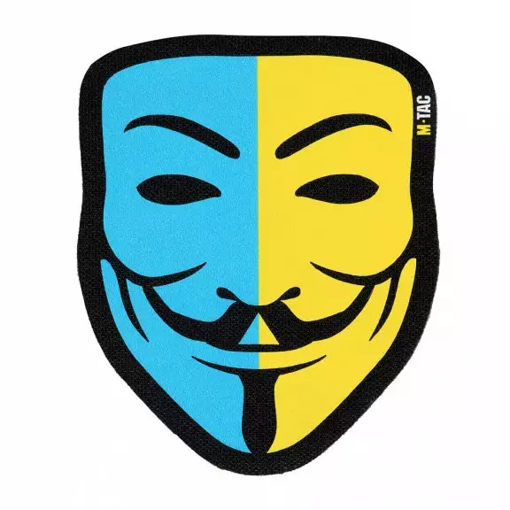 M-Tac® Naszywka Anonymous - Black/Yellow/Blue