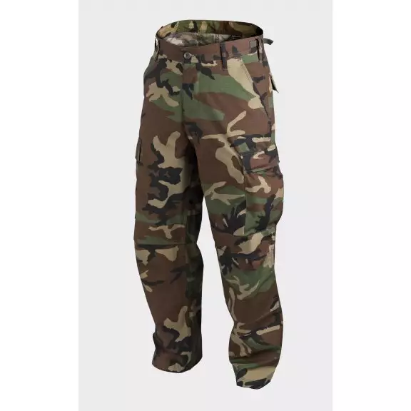 Helikon-Tex® BDU (Battle Dress Uniform) Trousers / Pants - Cotton Ripstop - US Woodland