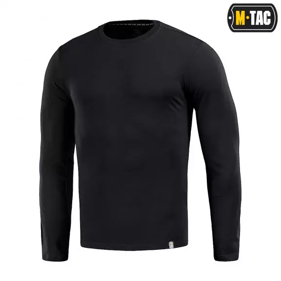 M-Tac® Langarm-T-Shirt 93/7 - Schwarz