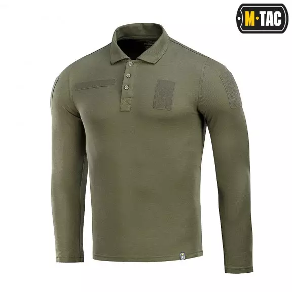 M-Tac® Long Sleeve Tactical Polo Shirt 65/35 - Army Olive