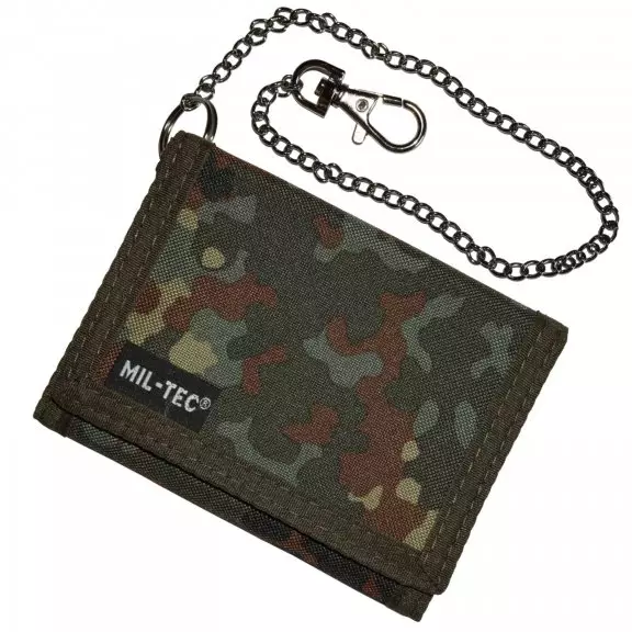 Mil-Tec® Wallet with Chain - Flecktarn