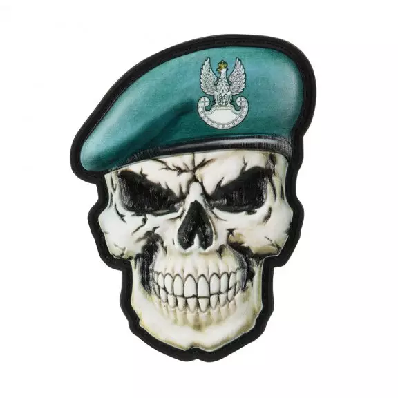 M-Tac® Skull in Beret Poland Patch (Land Forces) - Full Color