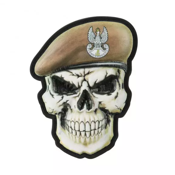 M-Tac® Skull in Beret Poland Patch (WOT) - Full Color