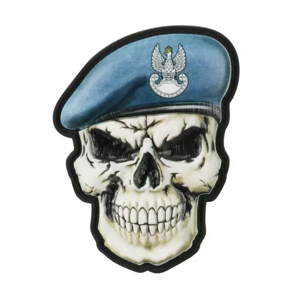 M-Tac® Skull in Beret Poland Patch (Coastal Defense) - Full Color