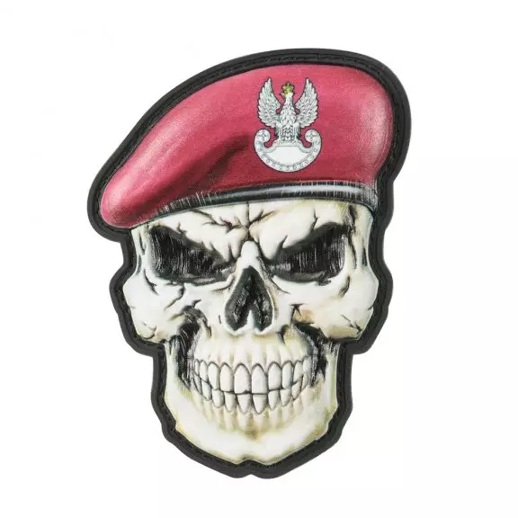 M-Tac® Skull in Beret Poland Patch (Airborne) - Full Color