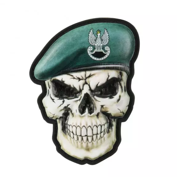 M-Tac® Skull in Beret Poland Patch (Special Forces) - Full Color