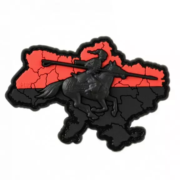 M-Tac® Cossack Ukraine 3D PVC Patch - Red/Black