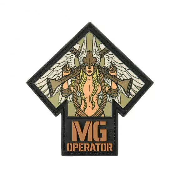 M-Tac® MG Operator PVC-Patch bedruckt - Schwarz/Coyote