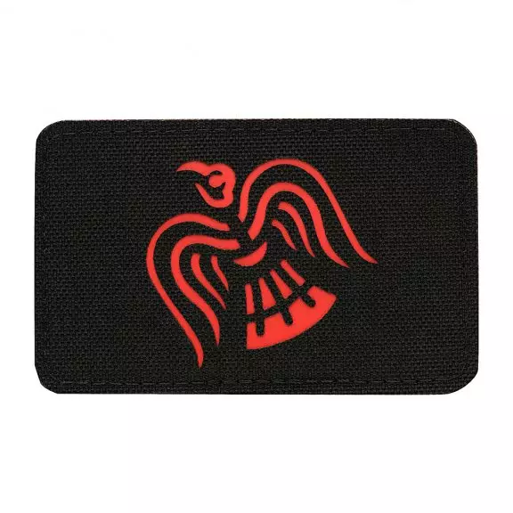 M-Tac® Crow Banner Laser Cut Patch - Black/Red