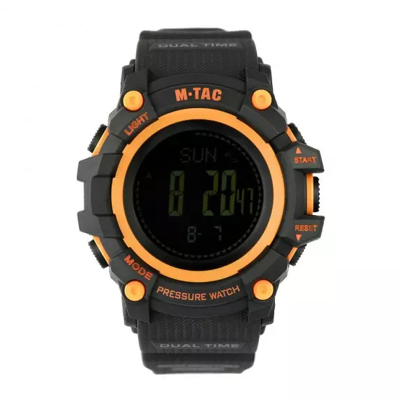 M-Tac® Adventure Taktische Uhr - Schwarz/Orange
