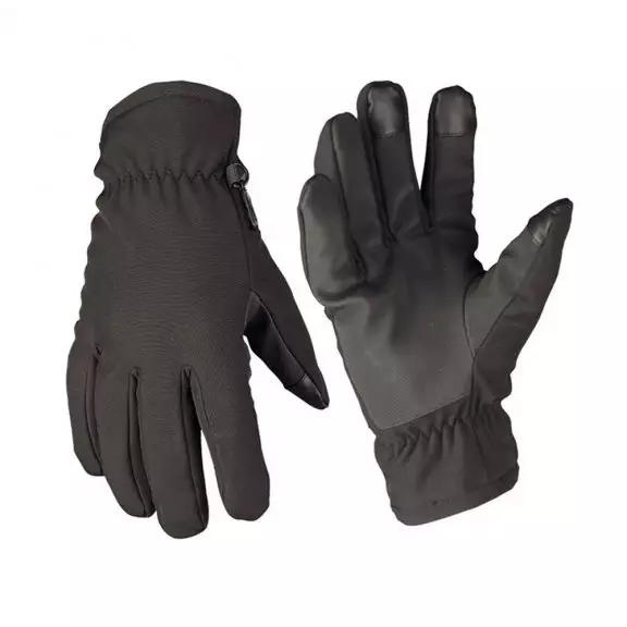 Mil-Tec® Softshell Thinsulate Gloves - Black