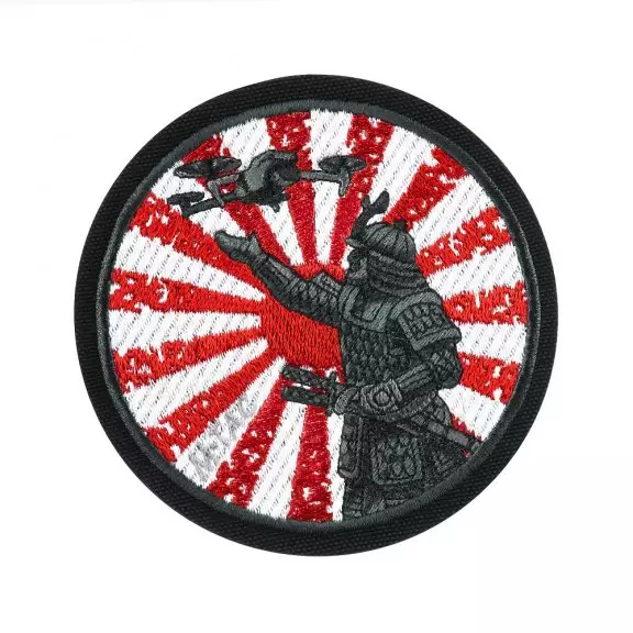 M-Tac® Weg des Samurai-Aufnäher (bestickt) - Schwarz/Weiß/Rot
