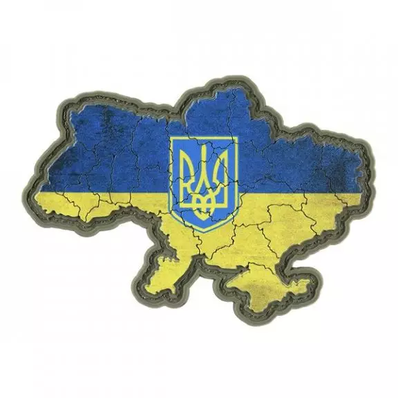 M-Tac® Ukraine Patch with Coat of Arms Yellow and Blue PVC - Full Color