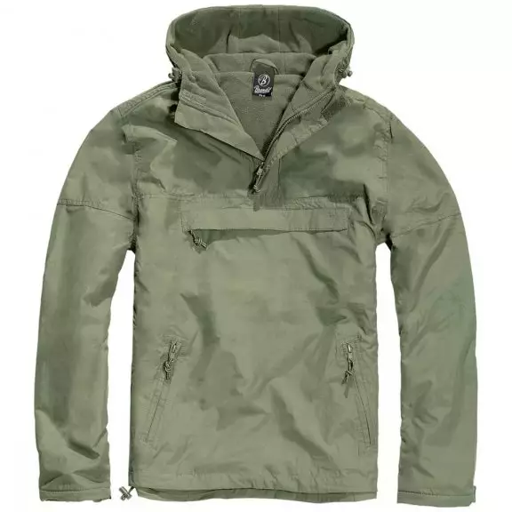 Brandit® Anorak Windbreaker Hooded Jacket - Olive