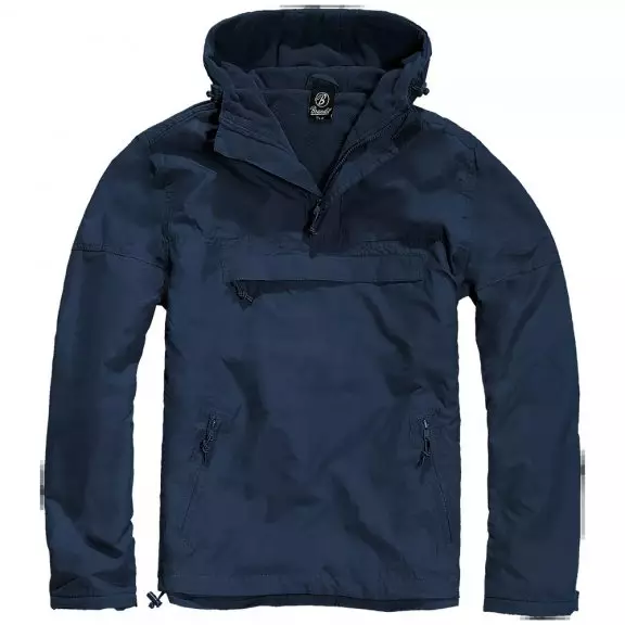 Brandit® Anorak Windbreaker Hooded Jacket - Navy