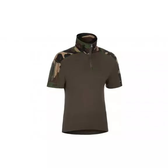 Invader Gear Combat Shirt Short Sleeve - Woodland